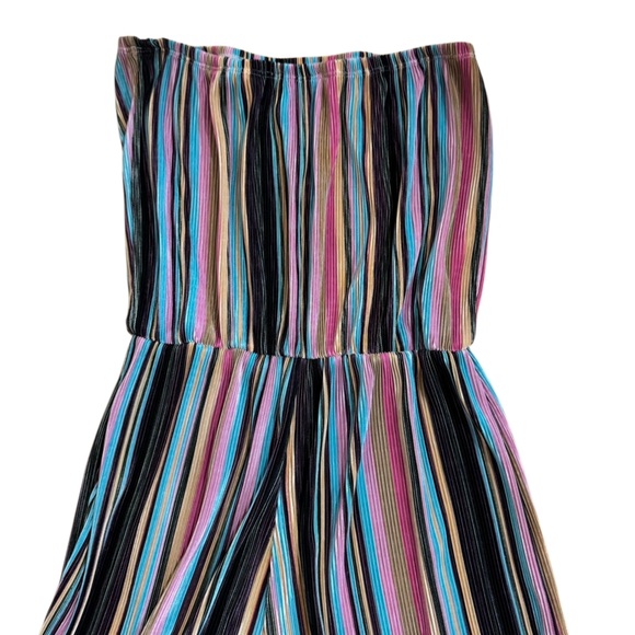 Blue Blush Women's Wide Leg Striped Jumpsuit Size Medium - Picture 3 of 5